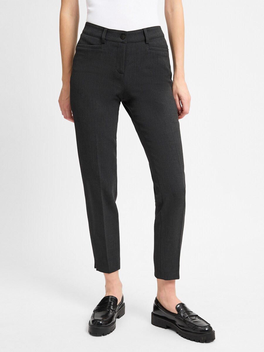 Узкие брюки со складками Cambio, антрацит
Узкие брюки со складками Cambio, антрацит