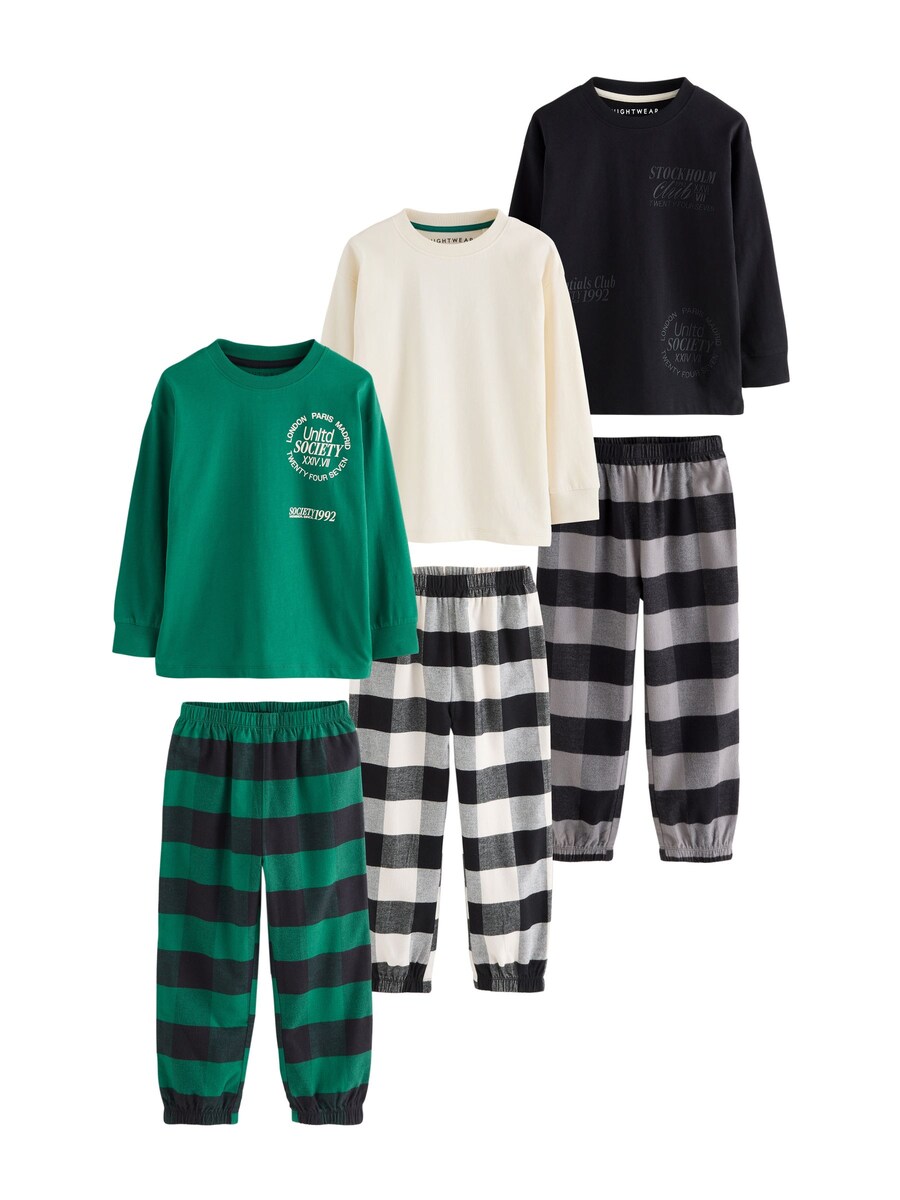 Пижама Next, зеленый/черный/белый
Пижама Next, зеленый/черный/белый