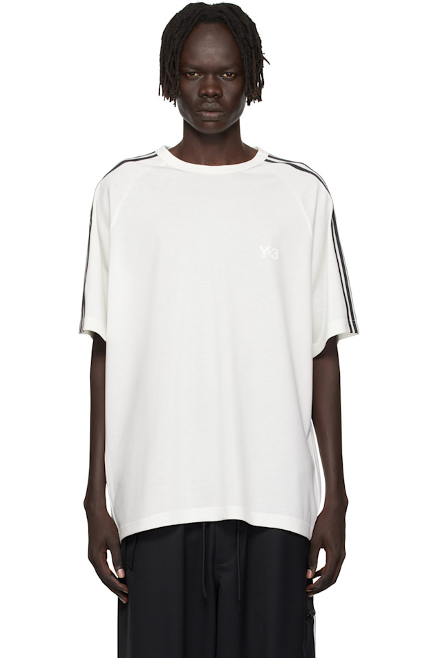 Футболка с коротким рукавом и тремя полосками Y-3, белый
Футболка с коротким рукавом и тремя полосками Y-3, белый