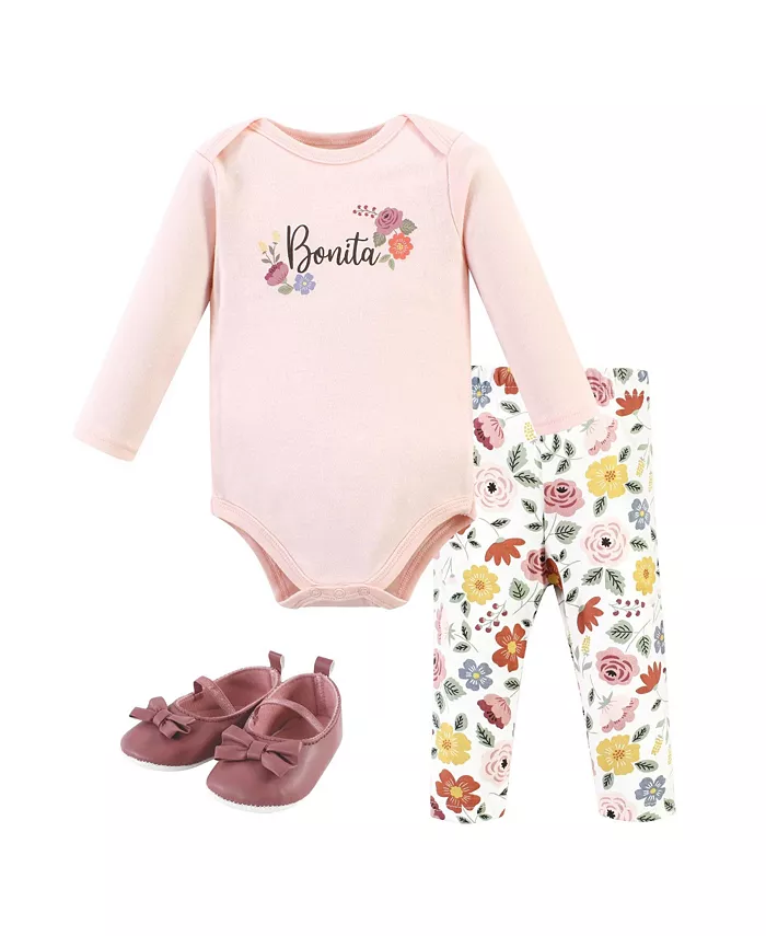 Комплект для девочек Hudson: боди с длинным рукавом, штанишки и пинетки Love Flowers, 6-9 месяцев Hudson Baby, розовый
Комплект для девочек Hudson: боди с длинным рукавом, штанишки и пинетки Love Flowers, 6-9 месяцев Hudson Baby, розовый