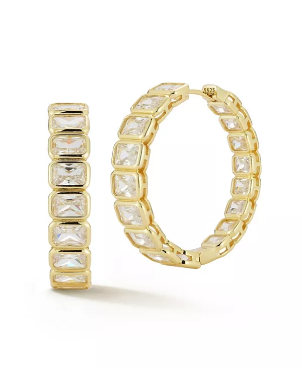 Эффектные серьги-кольца из стерлингового серебра с покрытием из 14-каратного золота Rachel Zoe, gold
Эффектные серьги-кольца из стерлингового серебра с покрытием из 14-каратного золота Rachel Zoe, gold