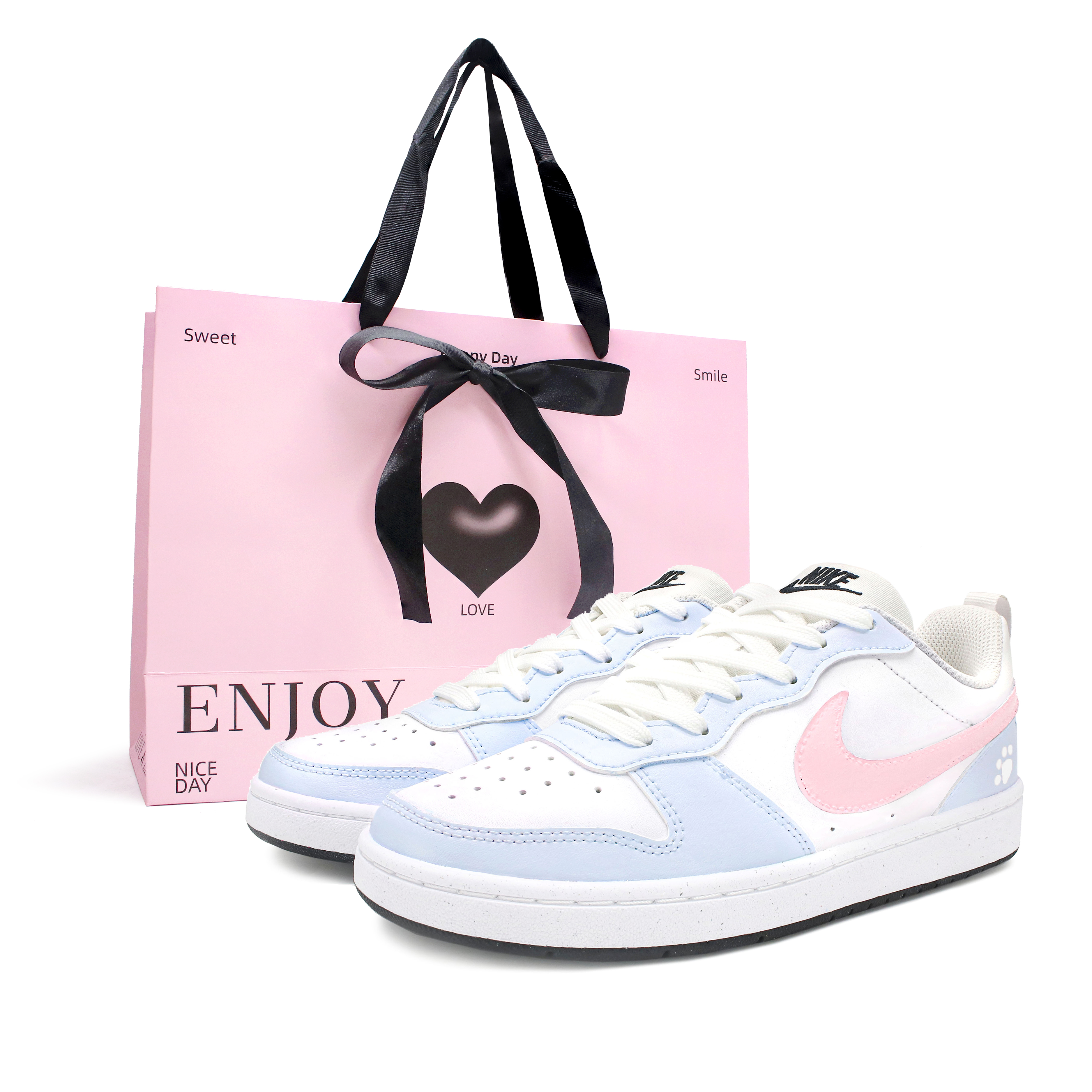 Детские кроссовки для скейтбординга Court Borough с нескользящей подошвой и износостойкими подошвами для подростков Nike, синий/розовый/белый
Детские кроссовки для скейтбординга Court Borough с нескользящей подошвой и износостойкими подошвами для подростков Nike, синий/розовый/белый