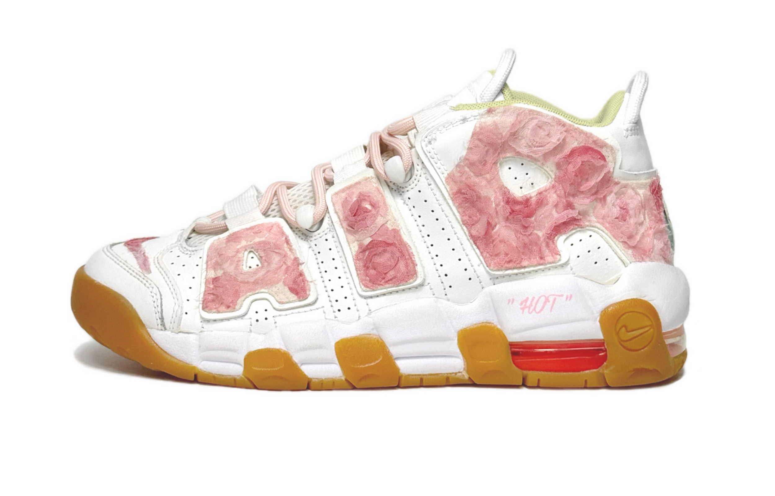 Nike Баскетбольные кроссовки Air More Uptempo Rose для девочек, с отделкой Dopamine, средней высоты, для подростков
Nike Баскетбольные кроссовки Air More Uptempo Rose для девочек, с отделкой Dopamine, средней высоты, для подростков