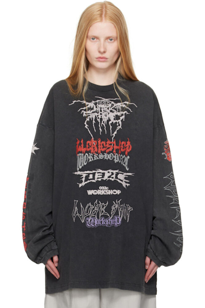 Серая футболка Telepresence Oversize 032c
Серая футболка Telepresence Oversize 032c