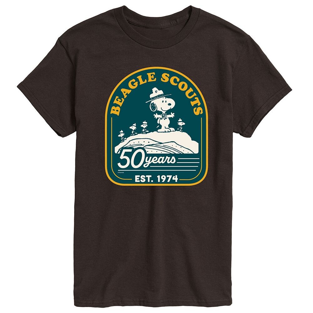 Мужская футболка с рисунком Peanuts Beagle Scout 50 Years Mountain Licensed Character, цвет Dark Brown
Мужская футболка с рисунком Peanuts Beagle Scout 50 Years Mountain Licensed Character, цвет Dark Brown
