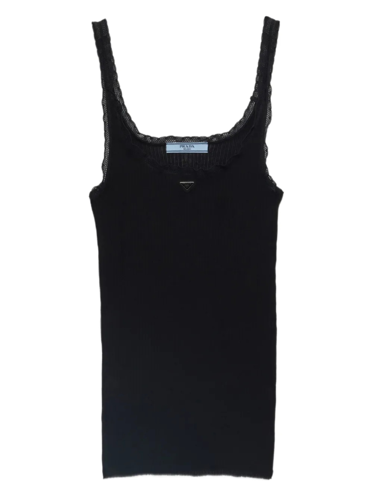 Prada топ в рубчик, черный
Prada топ в рубчик, черный