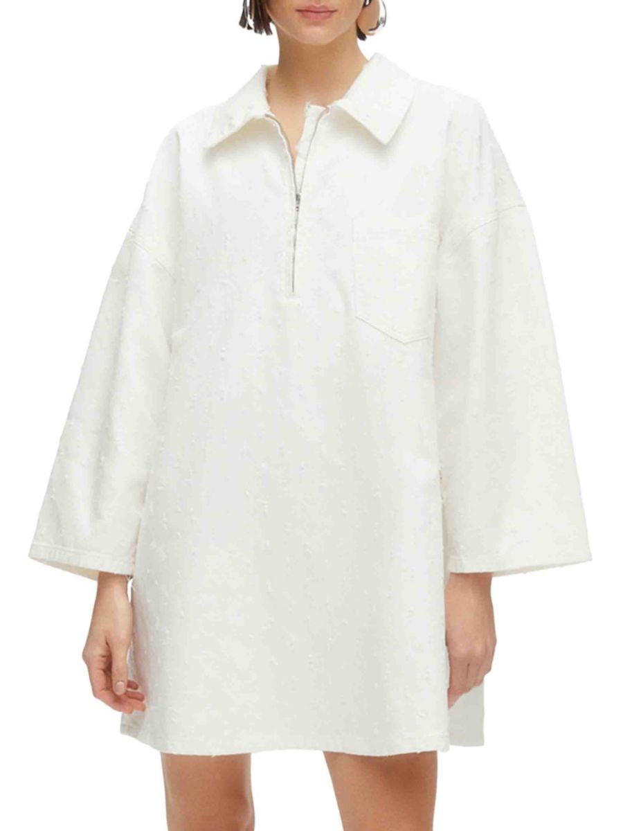 Мини-платье из денима большого размера Nocturne, экрю
Мини-платье из денима большого размера Nocturne, экрю