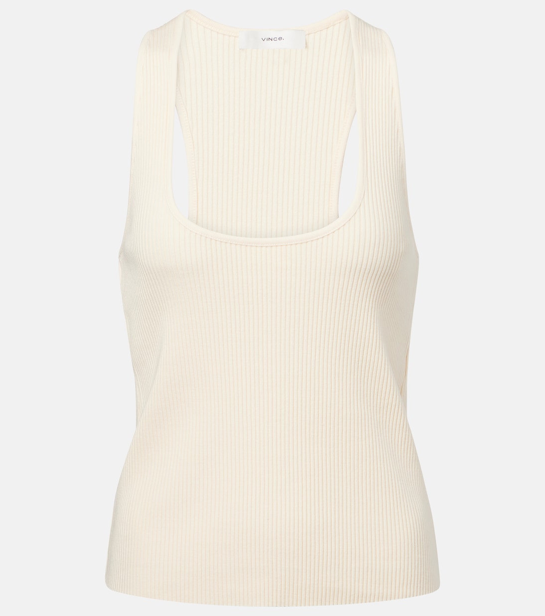 Риб топ из хлопковой смеси Vince, Oat Shell
Риб топ из хлопковой смеси Vince, Oat Shell