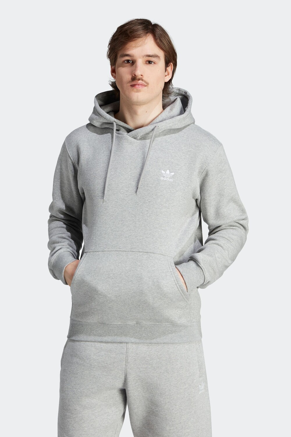 Худи Essential с трилистником Adidas Originals, серый
Худи Essential с трилистником Adidas Originals, серый