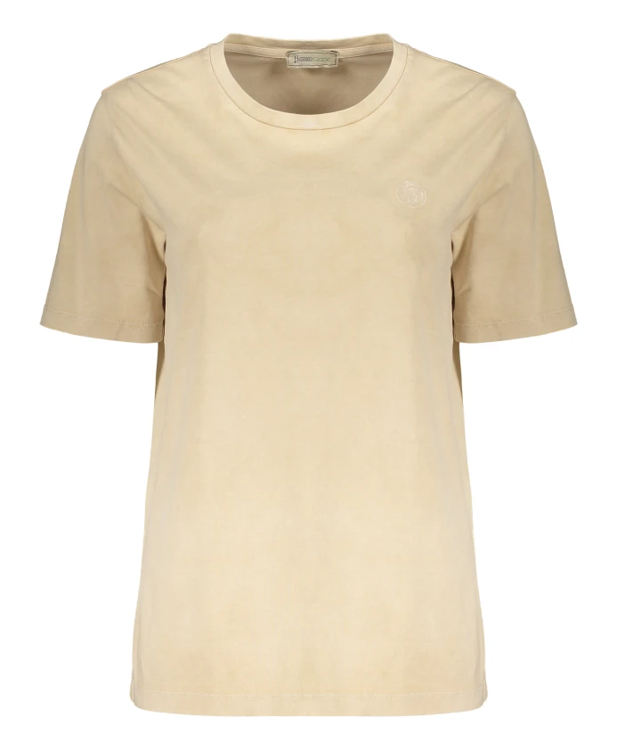 Хлопковая футболка с вышивкой и круглым вырезом. Herno, бежевый
Хлопковая футболка с вышивкой и круглым вырезом. Herno, бежевый