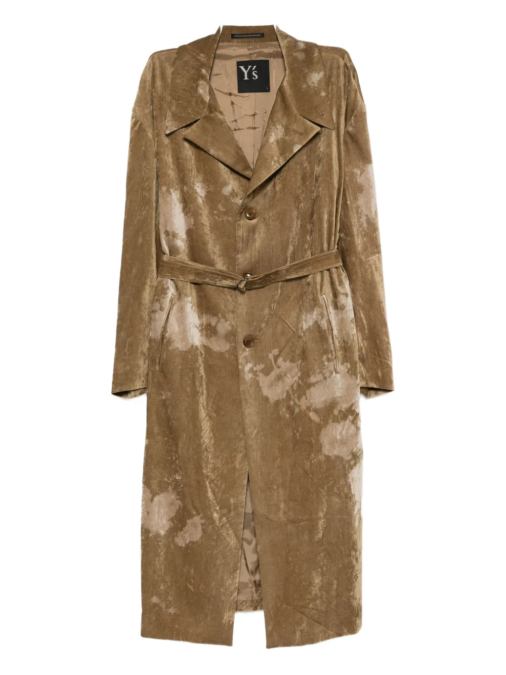 Пальто с принтом Y's, нейтральный 
Пальто с принтом Y's, нейтральный