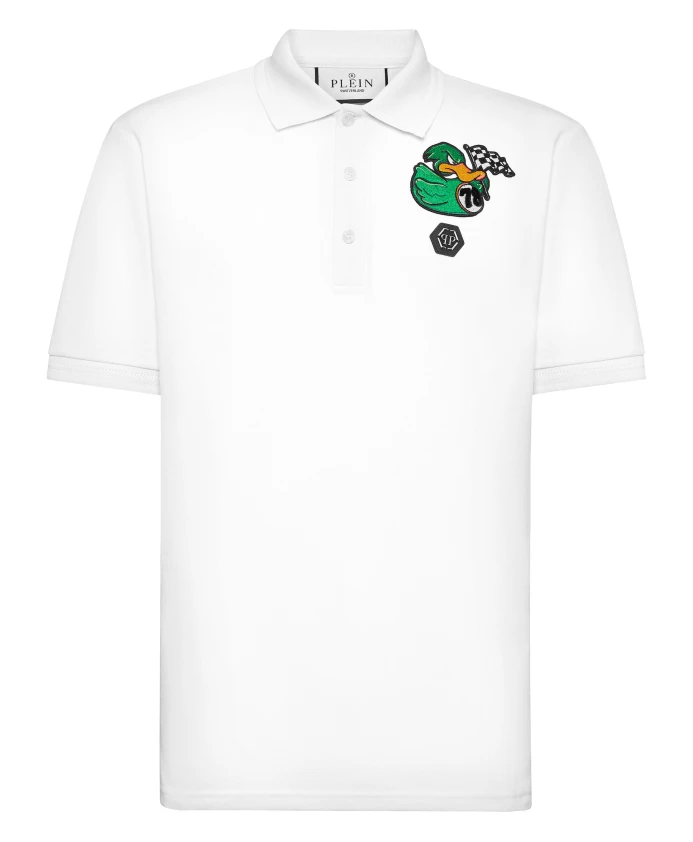 Рубашка-Поло с коротким рукавом из утиного волокна Philipp Plein, белый
Рубашка-Поло с коротким рукавом из утиного волокна Philipp Plein, белый