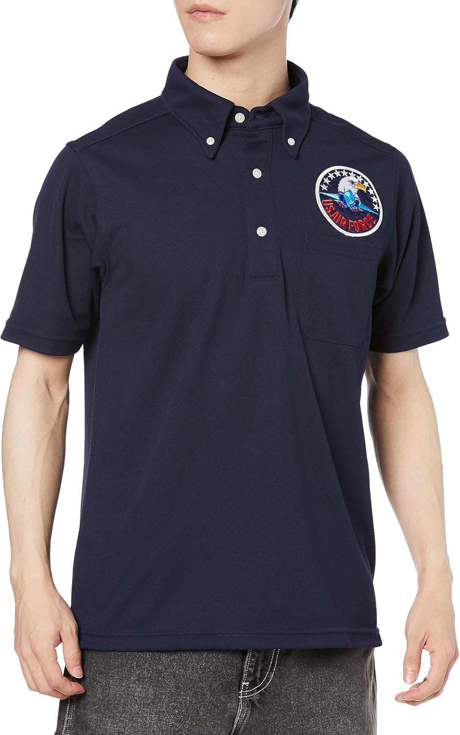 Футболка-поло с коротким рукавом и влагоотводящим эффектом, карманами и пуговицами, модель F-SD021123, с гербом армии США, темно-синяя F-Style
Футболка-поло с коротким рукавом и влагоотводящим эффектом, карманами и пуговицами, модель F-SD021123, с гербом армии США, темно-синяя F-Style