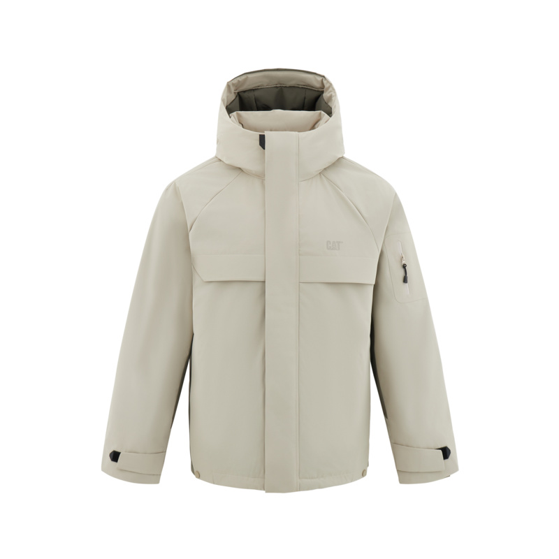 Мужская пуховая куртка с капюшоном, средней степени защиты, рабочая одежда CAT, экрю
Мужская пуховая куртка с капюшоном, средней степени защиты, рабочая одежда CAT, экрю