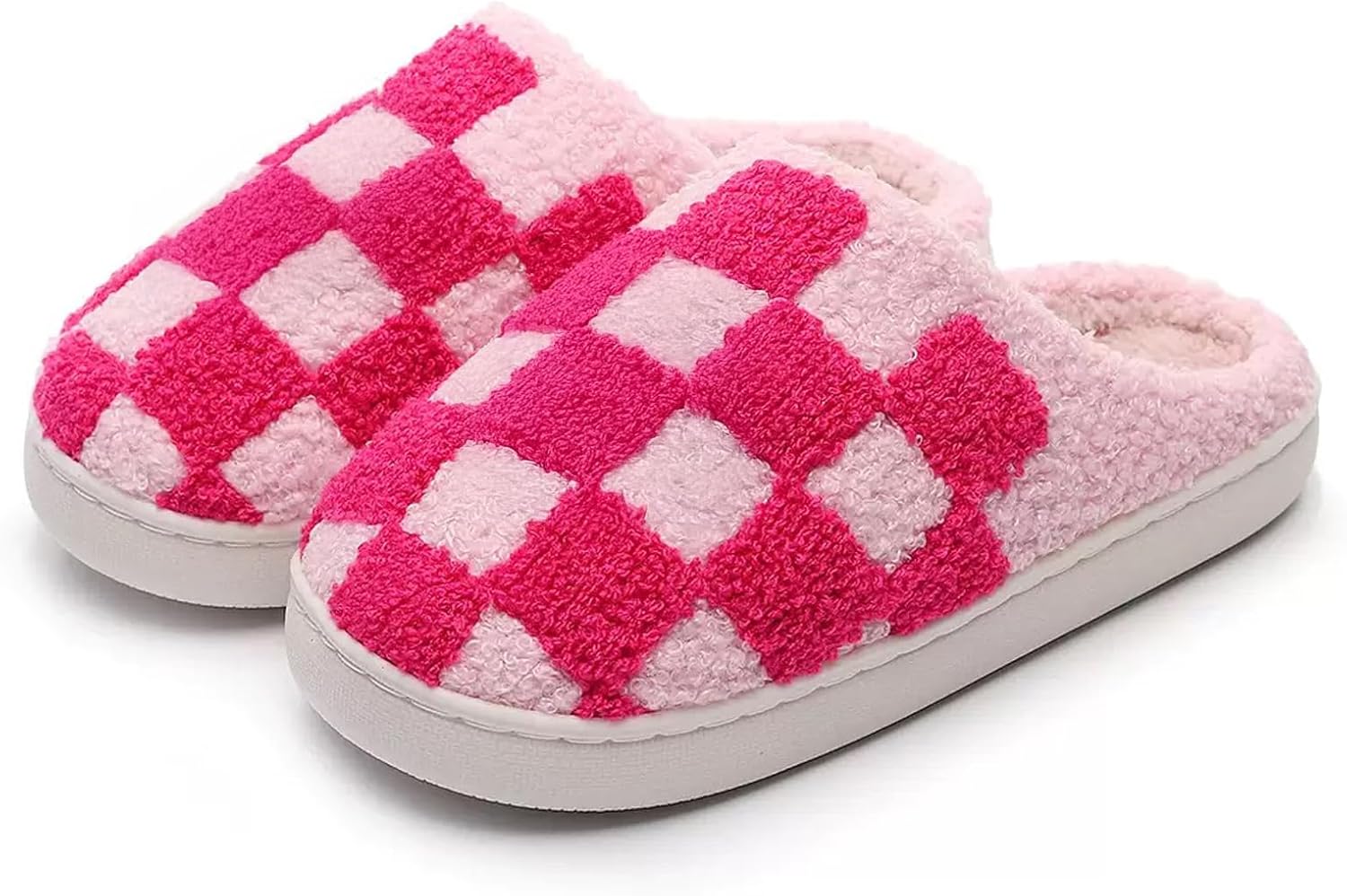Домашние тапочки на Хэллоуин и Рождество в клетку для женщин и мужчин, мягкие уютные тапочки для дома, с флисовой подкладкой, теплые и пушистые, противоскользящие, зимние, удобные и мягкие, с шерстяной подкладкой Afellicy, розовый
Домашние тапочки на Хэллоуин и Рождество в клетку для женщин и мужчин, мягкие уютные тапочки для дома, с флисовой подкладкой, теплые и пушистые, противоскользящие, зимние, удобные и мягкие, с шерстяной подкладкой Afellicy, розовый