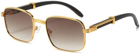 Винтажные квадратные солнцезащитные очки 2026 года для мужчин, модные градиентные очки с защитой от УФ-излучения UV400 для женщин, очки в стиле панк и метал MTZJH, Gold-brown
Винтажные квадратные солнцезащитные очки 2026 года для мужчин, модные градиентные очки с защитой от УФ-излучения UV400 для женщин, очки в стиле панк и метал MTZJH, Gold-brown