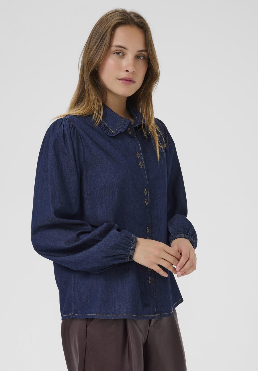 Блуза Culture Button-down blouse, Rinse Wash/Dark-Blue Denim
Блуза Culture Button-down blouse, Rinse Wash/Dark-Blue Denim