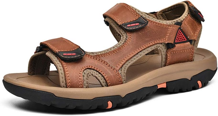 Мужские сандалии LLTMALL на открытом воздухе с ремешком, кожаные пляжные сандалии с застежкой-липучкой, темно-коричневый
Мужские сандалии LLTMALL на открытом воздухе с ремешком, кожаные пляжные сандалии с застежкой-липучкой, темно-коричневый