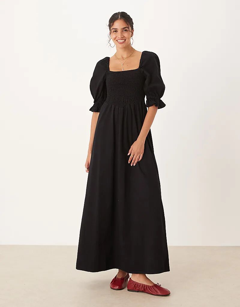 Платье миди из мягкого денима ASOS DESIGN с рукавами-фонариками и сборками, черное
Платье миди из мягкого денима ASOS DESIGN с рукавами-фонариками и сборками, черное