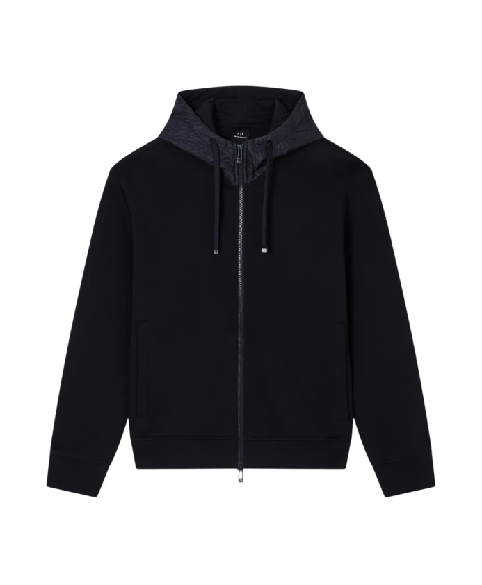 Стеганая толстовка на молнии Armani Exchange, черный
Стеганая толстовка на молнии Armani Exchange, черный