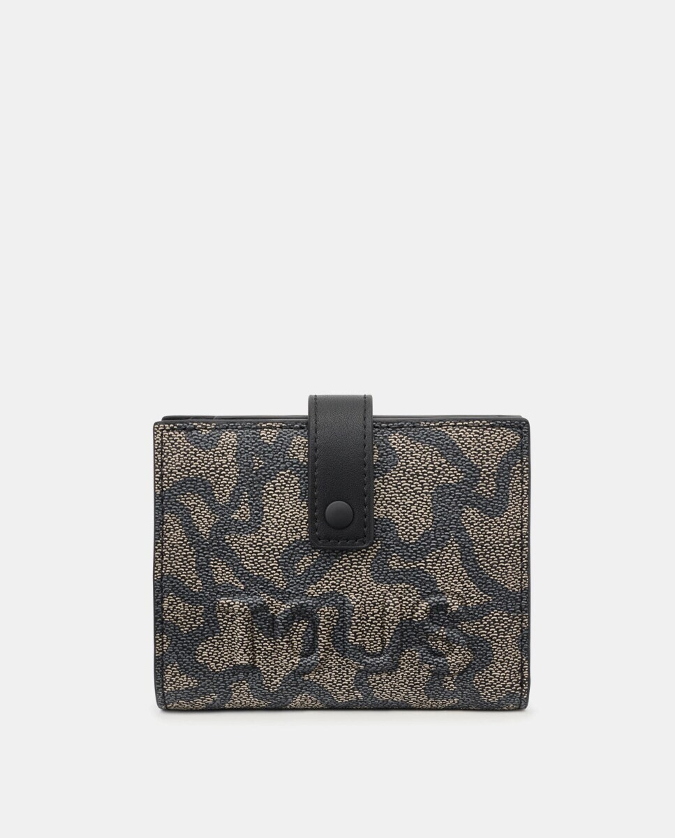 Маленький черный кошелек Kaos Icon с логотипом Tous, черный 
Маленький черный кошелек Kaos Icon с логотипом Tous, черный