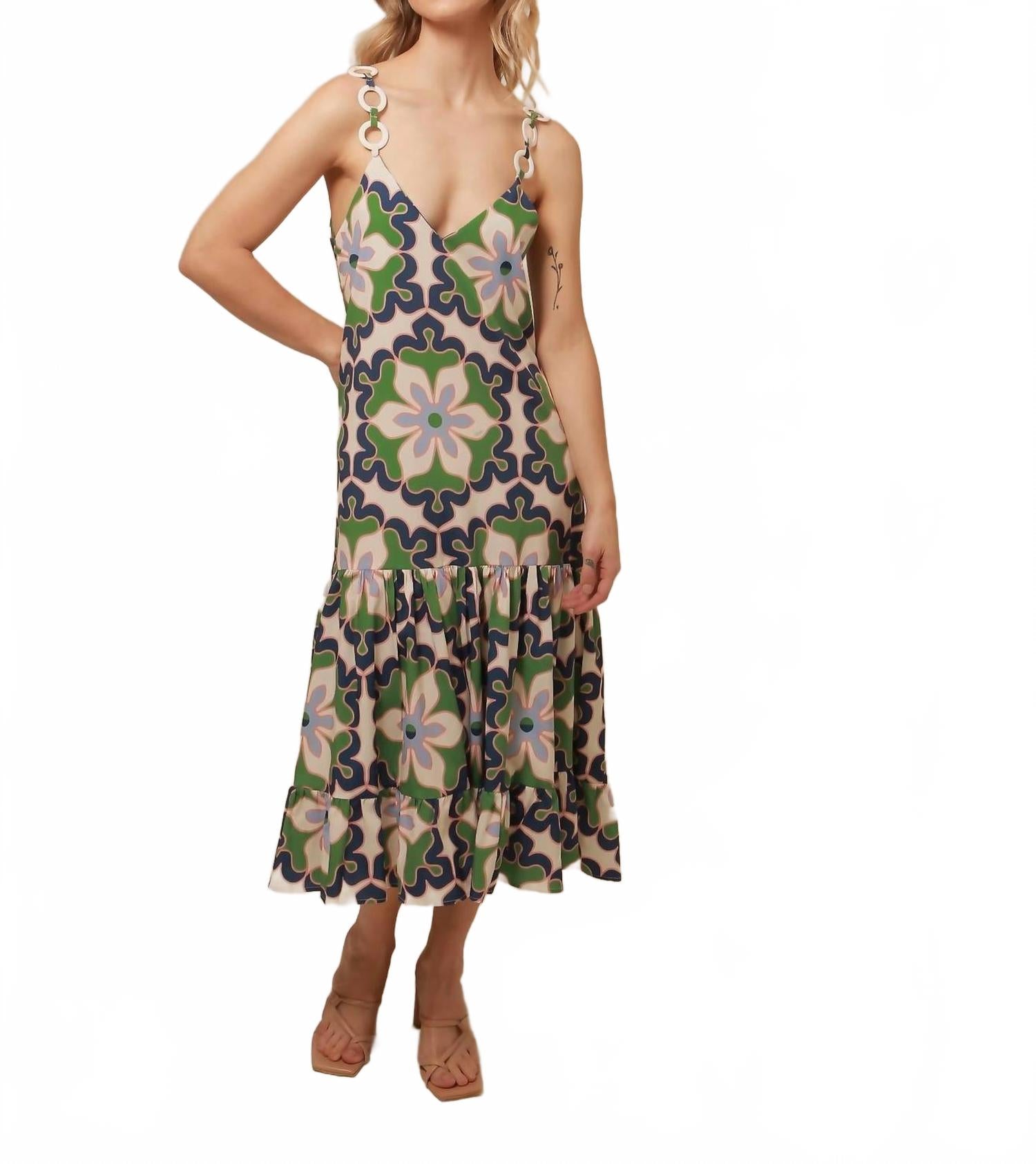 Платье миди Penelope в сине-зеленом цвете с розовым оттенком Lavi
Платье миди Penelope в сине-зеленом цвете с розовым оттенком Lavi