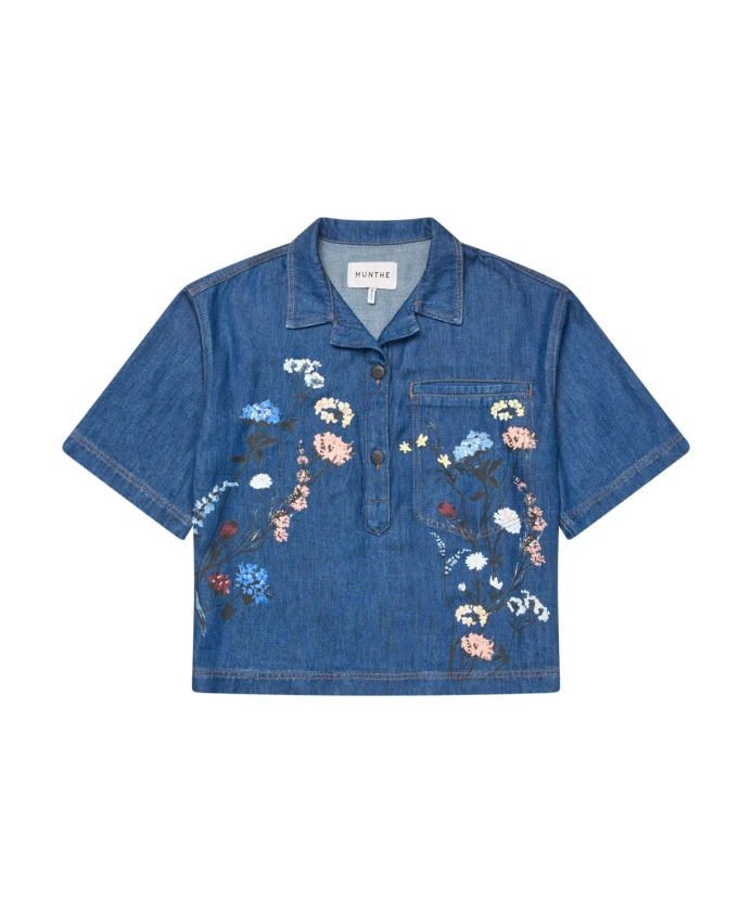 Джинсовая блузка с принтом Munthe, синий
Джинсовая блузка с принтом Munthe, синий