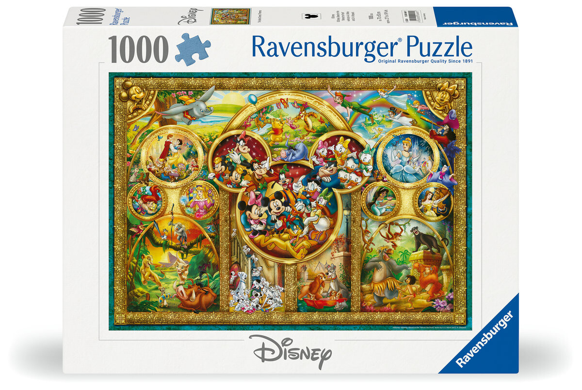 2D пазл Самые красивые моменты Диснея 1000 деталей Ravensburger
2D пазл Самые красивые моменты Диснея 1000 деталей Ravensburger