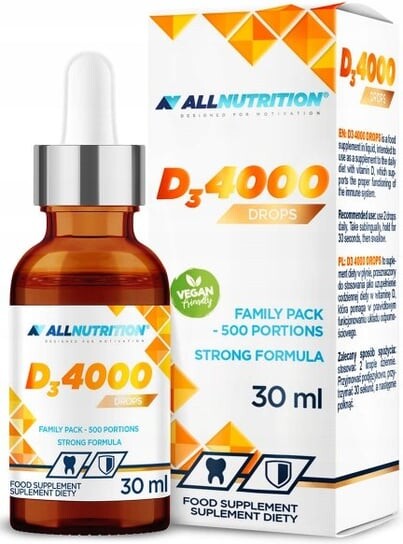 SFD Allnutrition, D3 4000 Витамин D, Иммунитет, 30мл
SFD Allnutrition, D3 4000 Витамин D, Иммунитет, 30мл