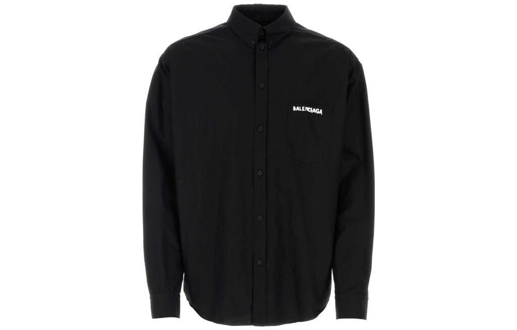 Рубашка мужская Balenciaga с логотипом, черный / белый
Рубашка мужская Balenciaga с логотипом, черный / белый