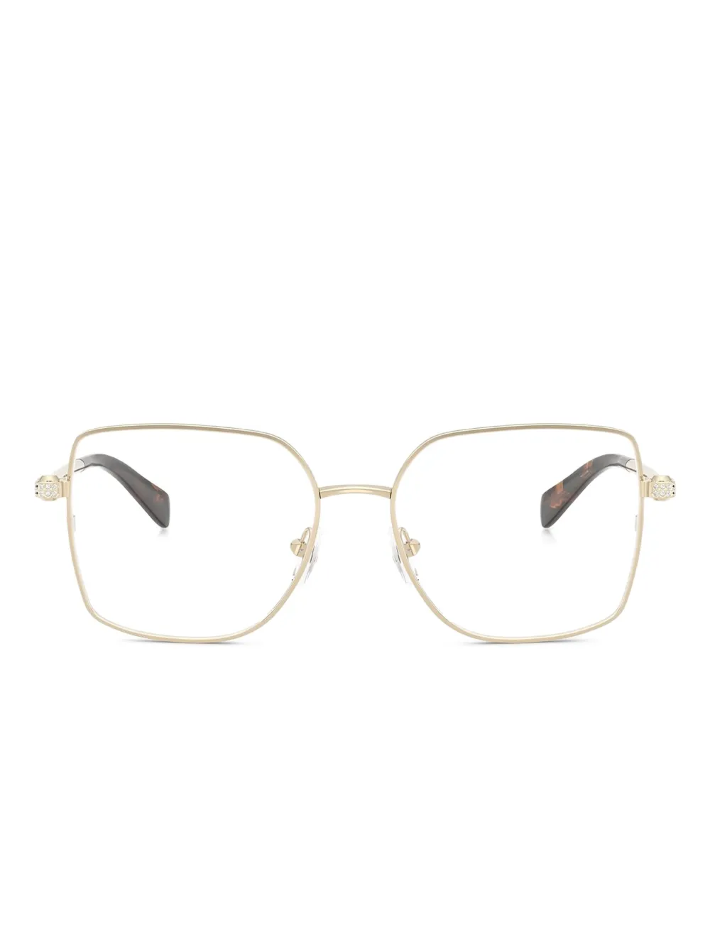 Декорированные очки в квадратной оправе Michael Kors, золотистый
Декорированные очки в квадратной оправе Michael Kors, золотистый