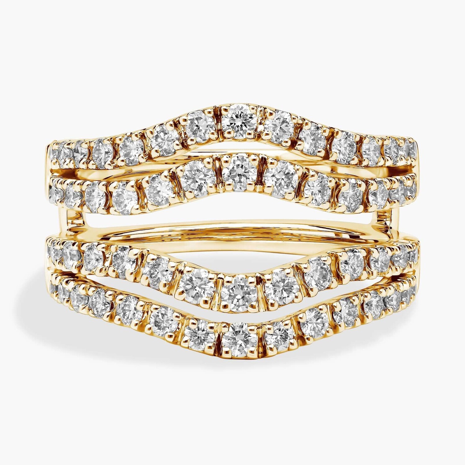 Кольцо с изогнутой двухрядной бриллиантовой вставкой из 18-каратного желтого золота (1 карат, два карата) Blue Nile
Кольцо с изогнутой двухрядной бриллиантовой вставкой из 18-каратного желтого золота (1 карат, два карата) Blue Nile