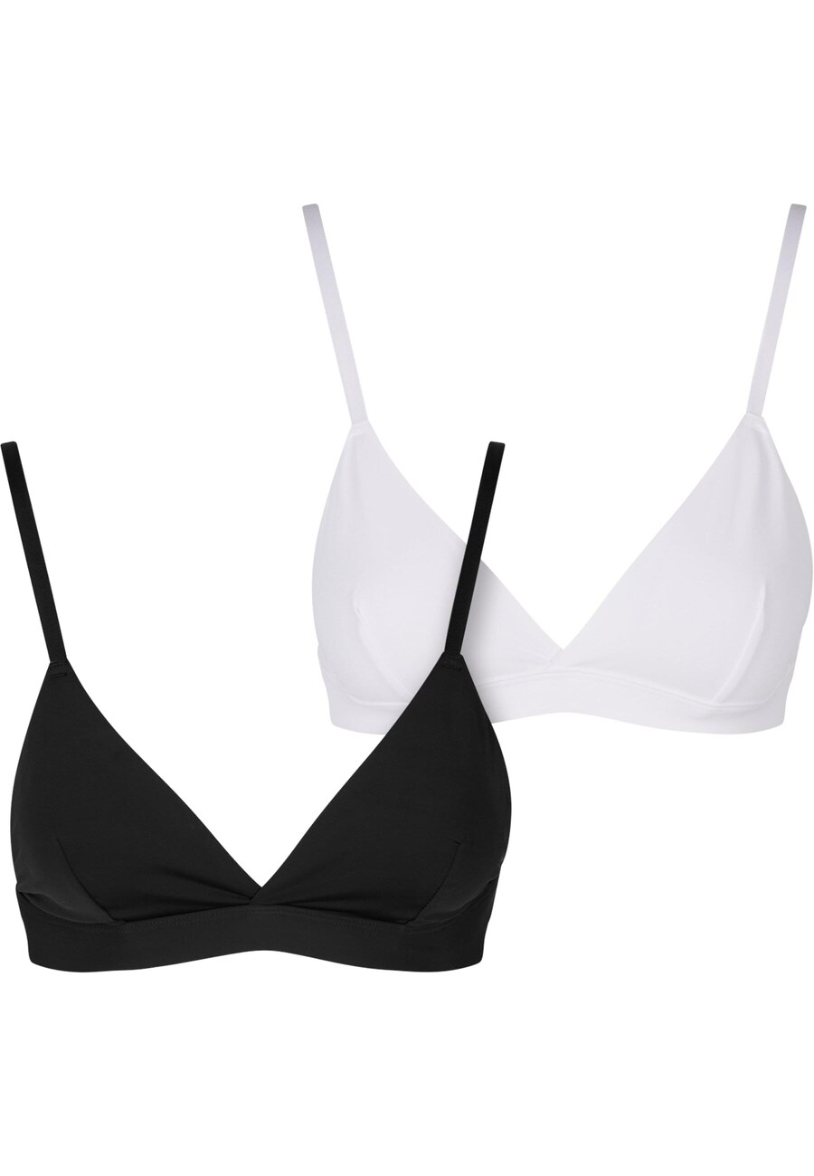 Бюстгальтер-бралетт Urban Classics, черный/белый
Бюстгальтер-бралетт Urban Classics, черный/белый