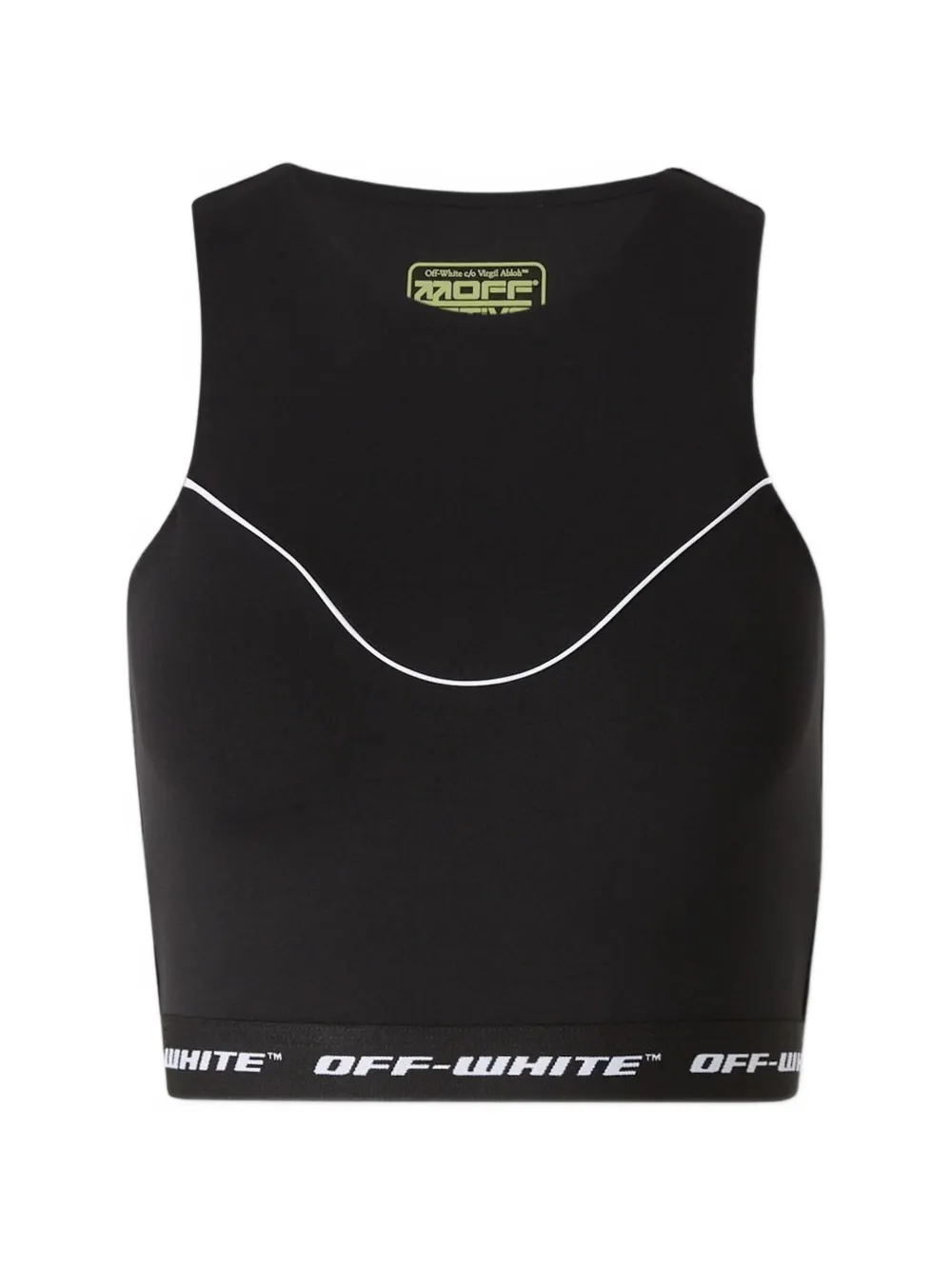 Топ с логотипом на подоле Off-White, черный
Топ с логотипом на подоле Off-White, черный