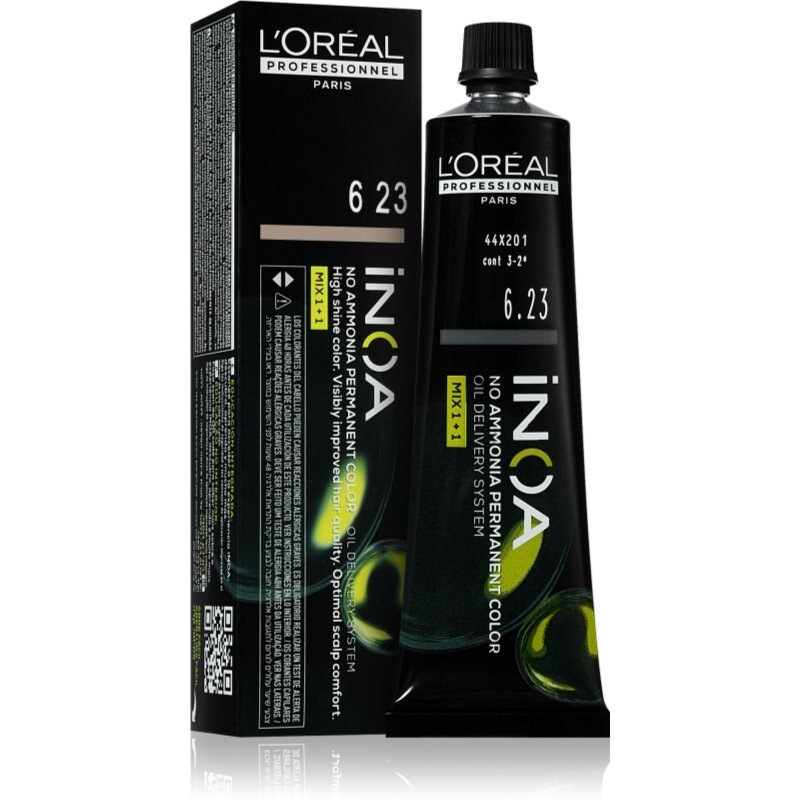 L'Oréal Professionnel Inoa перманентная краска для волос без аммиака оттенок 6.23 60 мл
L'Oréal Professionnel Inoa перманентная краска для волос без аммиака оттенок 6.23 60 мл