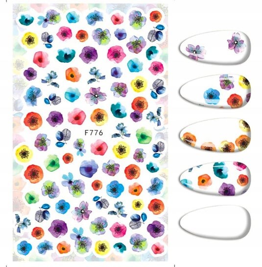 Наклейки для украшения ногтей с цветочными узорами F-776, Frezarkowo
Наклейки для украшения ногтей с цветочными узорами F-776, Frezarkowo