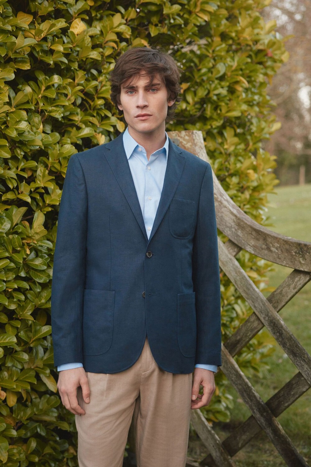 Блейзер из смесового льна Next, синий
Блейзер из смесового льна Next, синий