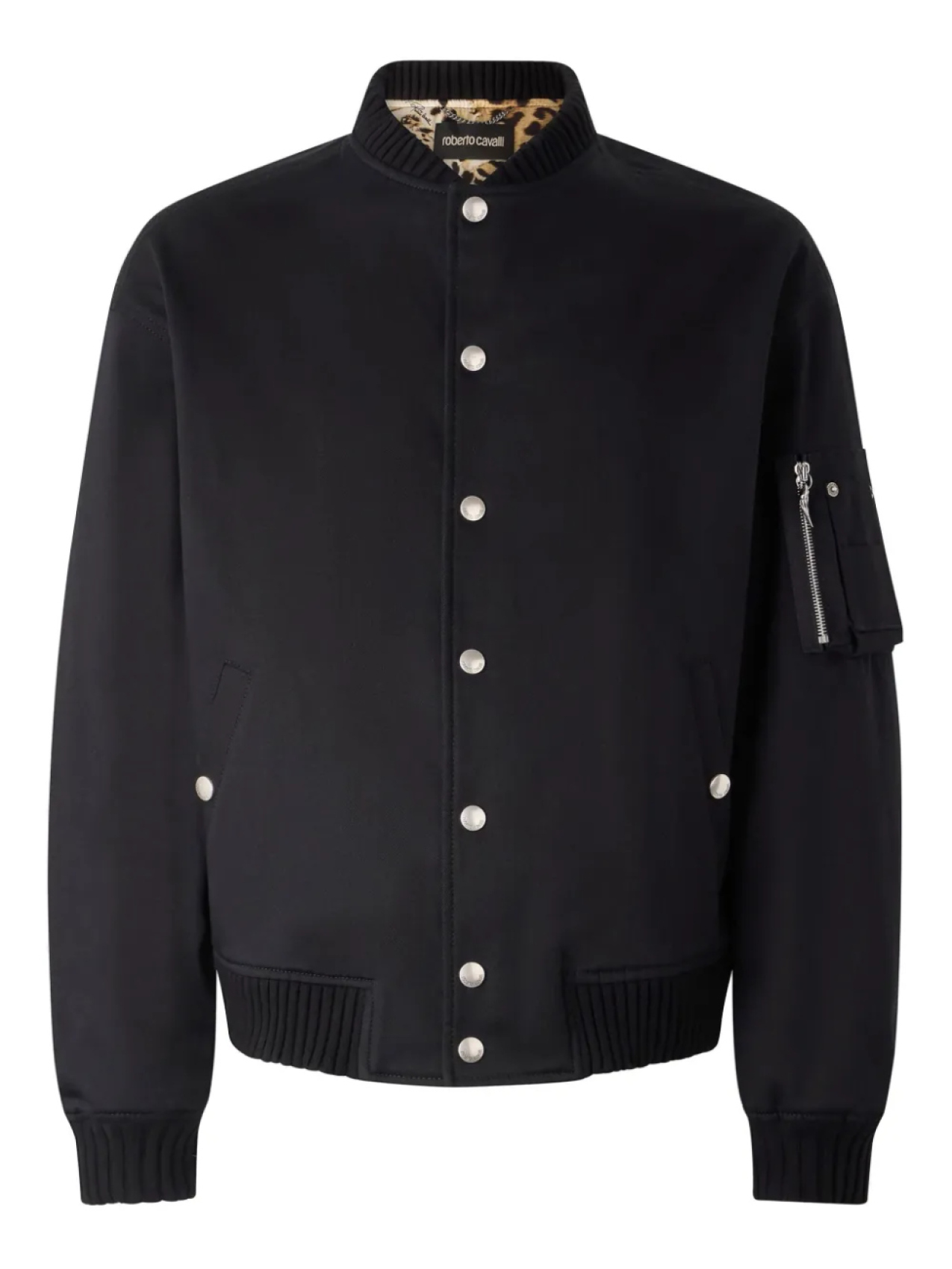 Бомбер-пуховик Roberto Cavalli, черный
Бомбер-пуховик Roberto Cavalli, черный