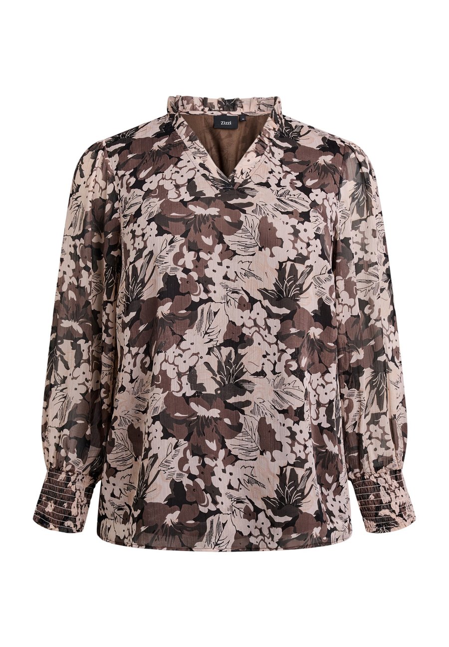 Блуза Zizzi MIT FLORALEM, Black W Flower Aop/Brown
Блуза Zizzi MIT FLORALEM, Black W Flower Aop/Brown