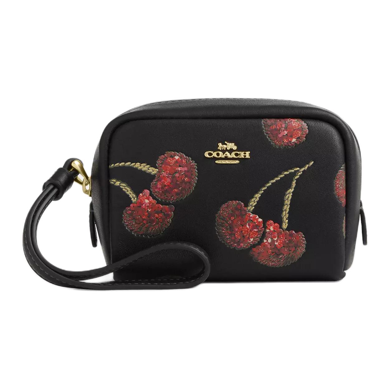 COACH Клатч на запястье Smooth Leather мини женский Black & Red
COACH Клатч на запястье Smooth Leather мини женский Black & Red