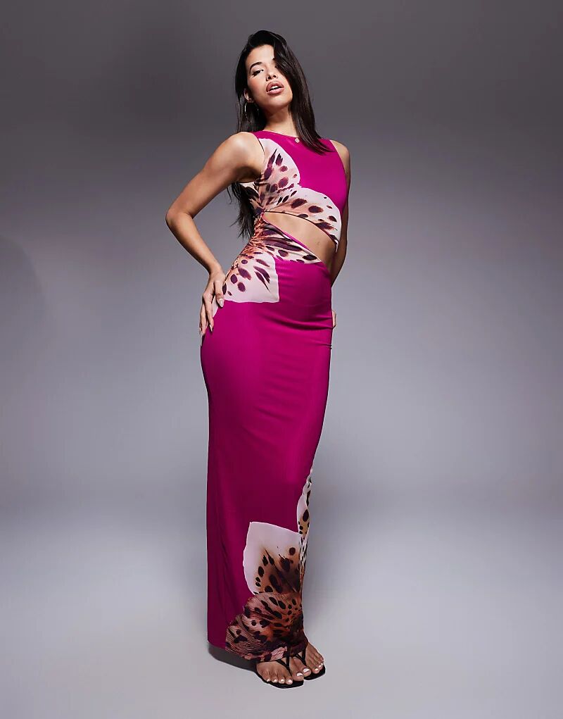 Платье макси Murci облегающего кроя с вырезом по бокам и фиолетовым цветочным принтом
Платье макси Murci облегающего кроя с вырезом по бокам и фиолетовым цветочным принтом