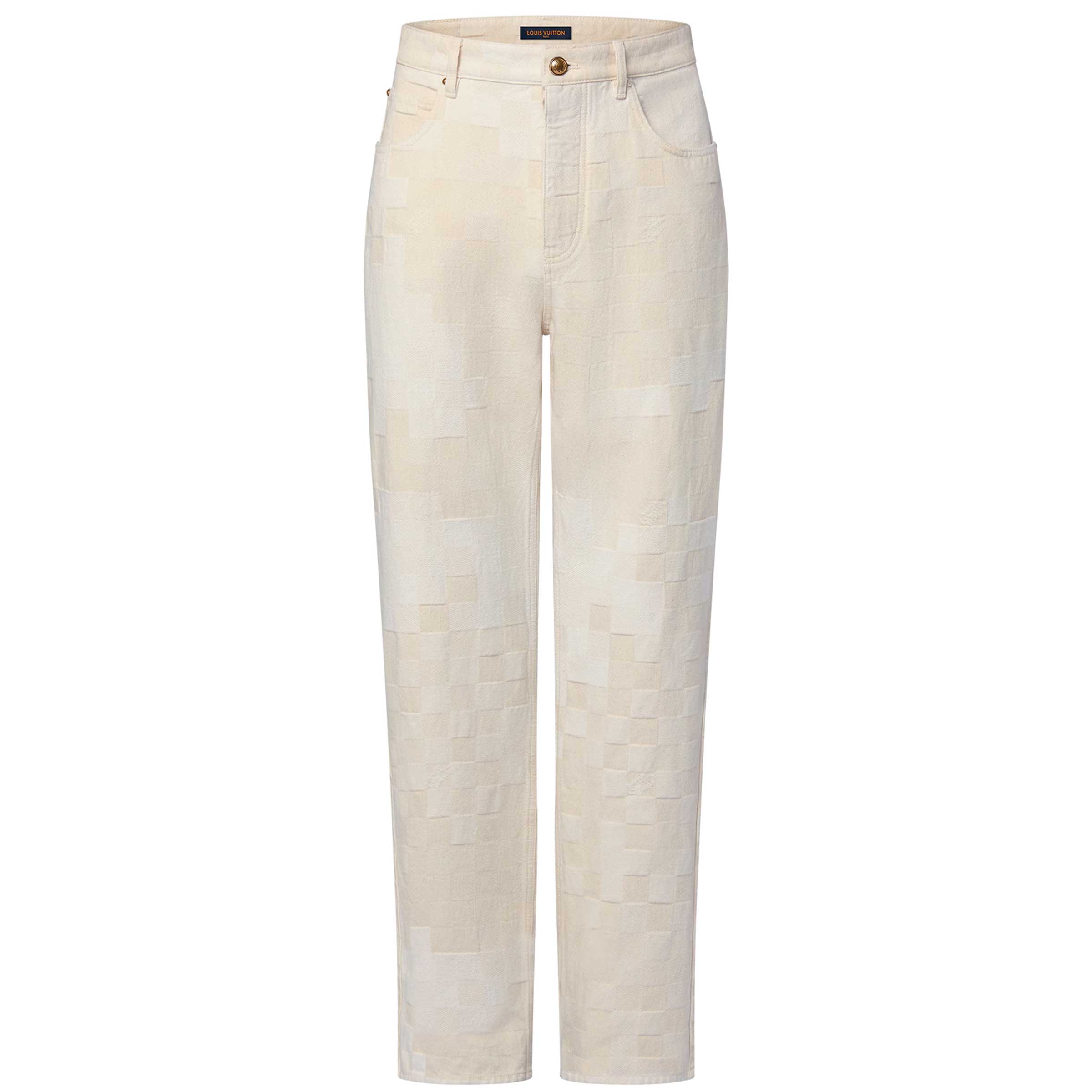 Луи Виттон Демофлейдж Жаккардовые Джинсовые Скейтерские Штаны Экрю
Луи Виттон Демофлейдж Жаккардовые Джинсовые Скейтерские Штаны Экрю