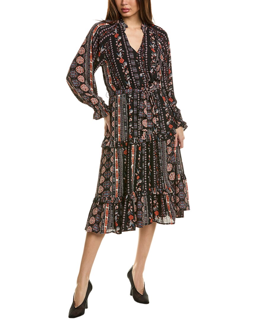 Платье-миди T Tahari с ярусами, черный
Платье-миди T Tahari с ярусами, черный