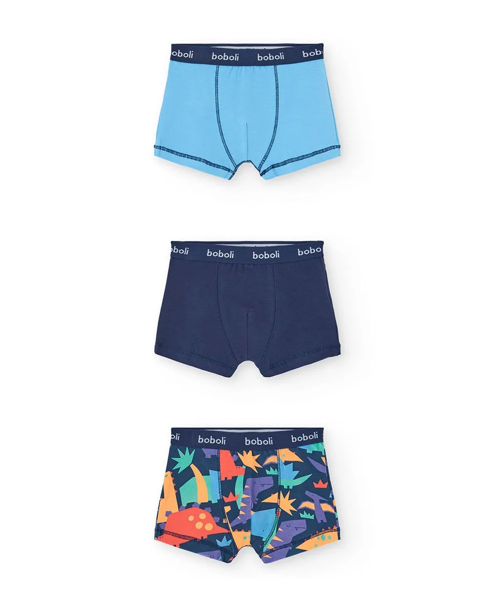 Набор из 3 пар детских хлопковых боксеров Boboli, мультиколор
Набор из 3 пар детских хлопковых боксеров Boboli, мультиколор