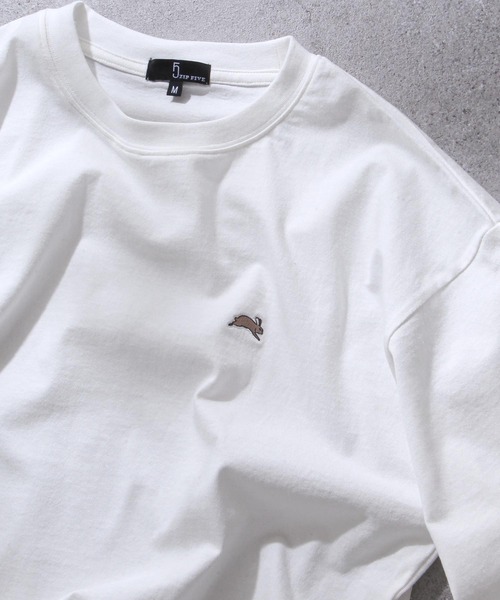 Футболка с вышивкой животных, 100% хлопок, свободный крой, унисекс ZIP FIVE, белый
Футболка с вышивкой животных, 100% хлопок, свободный крой, унисекс ZIP FIVE, белый