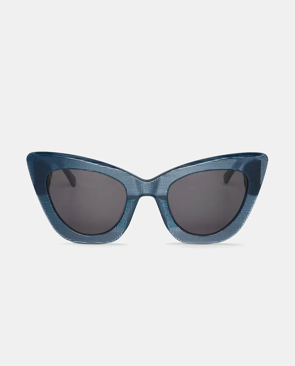 Женские солнцезащитные очки из ацетата кошачий глаз светло-коричневых тонов Mr. Boho, синий
Женские солнцезащитные очки из ацетата кошачий глаз светло-коричневых тонов Mr. Boho, синий