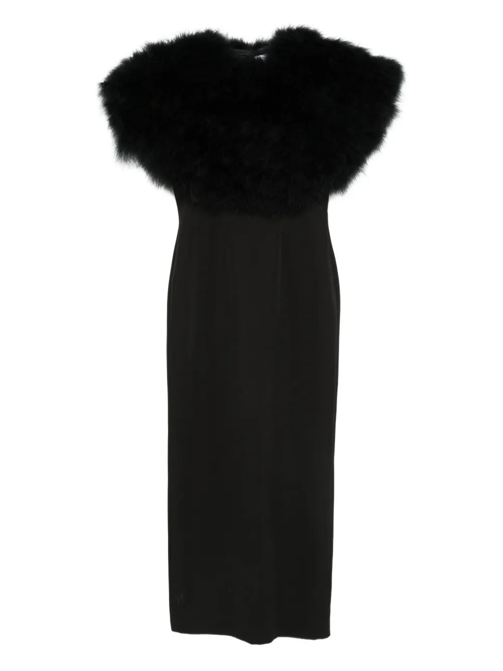 Платье миди с перьями Giuseppe Di Morabito, черный
Платье миди с перьями Giuseppe Di Morabito, черный