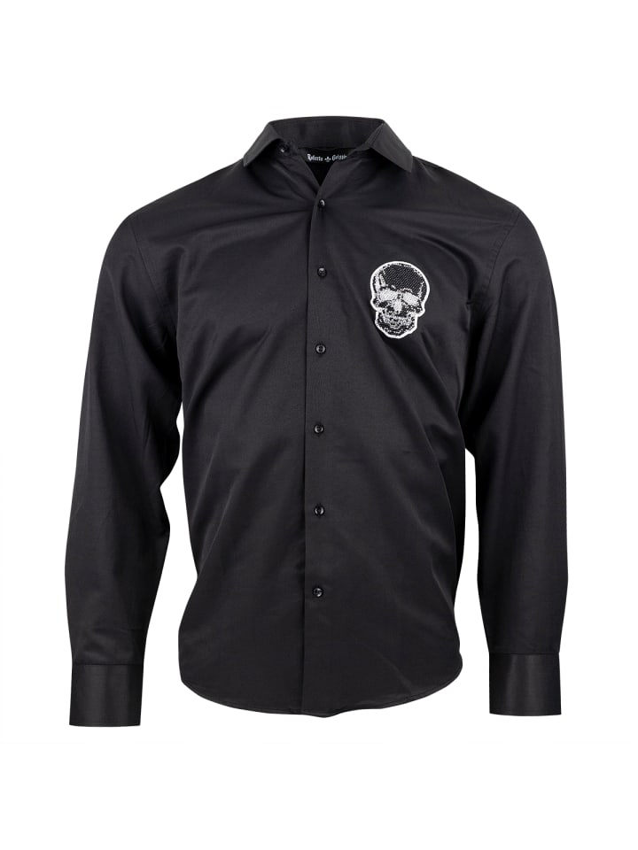 Roberto Geissini Черная рубашка с черепом
Roberto Geissini Черная рубашка с черепом