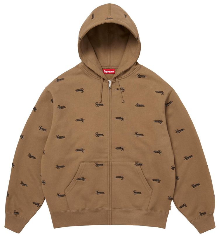 Толстовка Supreme Repeat Script на молнии с капюшоном, коричневый
Толстовка Supreme Repeat Script на молнии с капюшоном, коричневый
