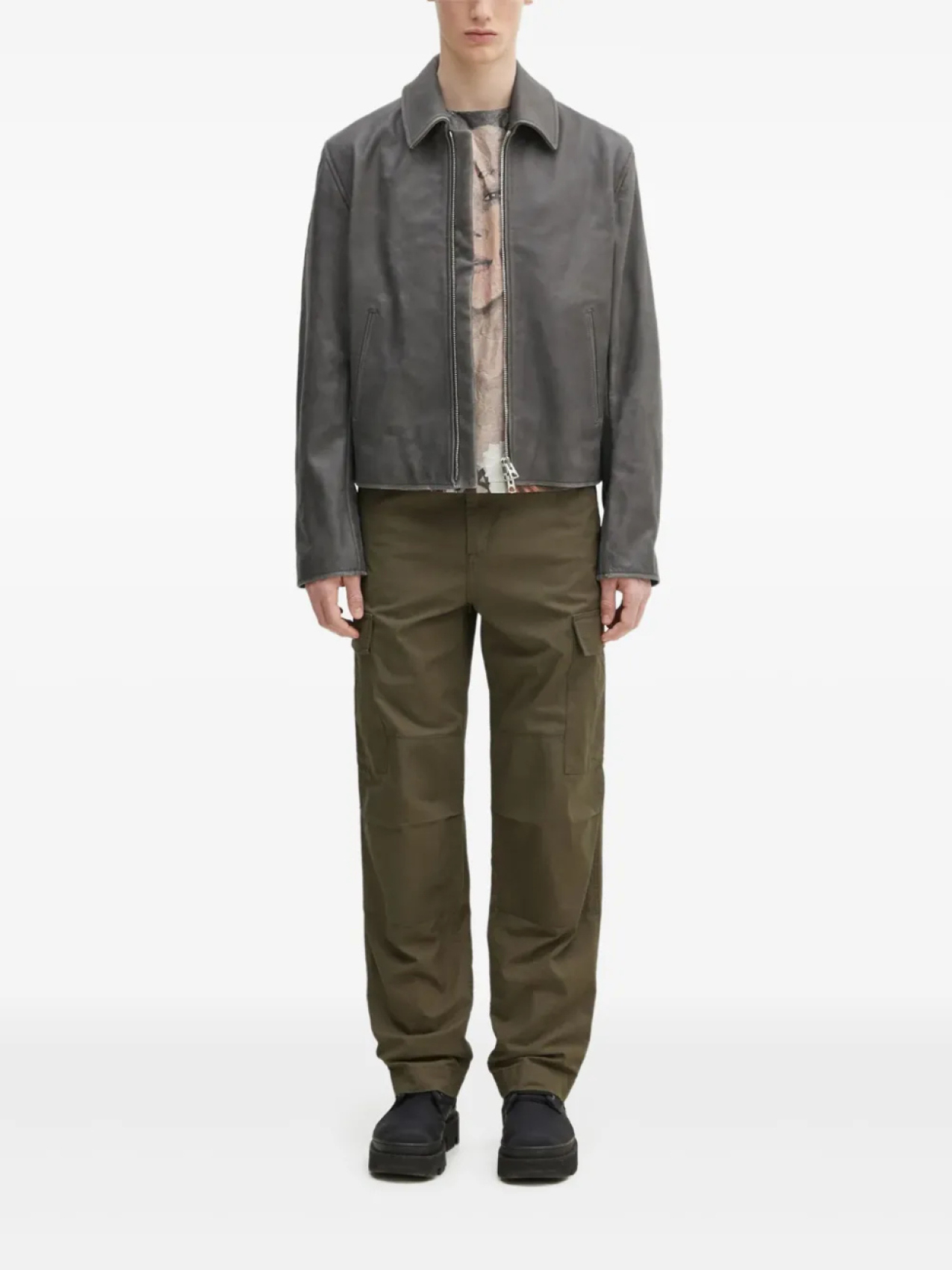 Кожаная куртка Кензо Kenzo, серый
Кожаная куртка Кензо Kenzo, серый